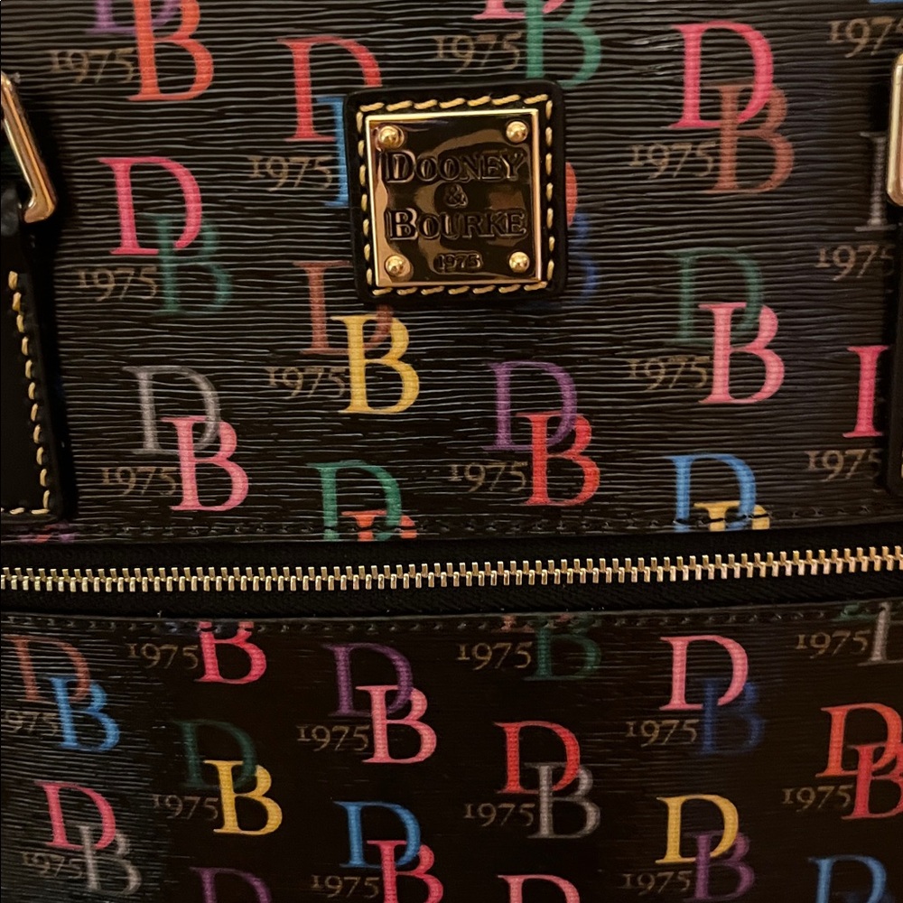 Dooney & Bourke Multicolor Logo Tote Bag - Picture 2 of 8